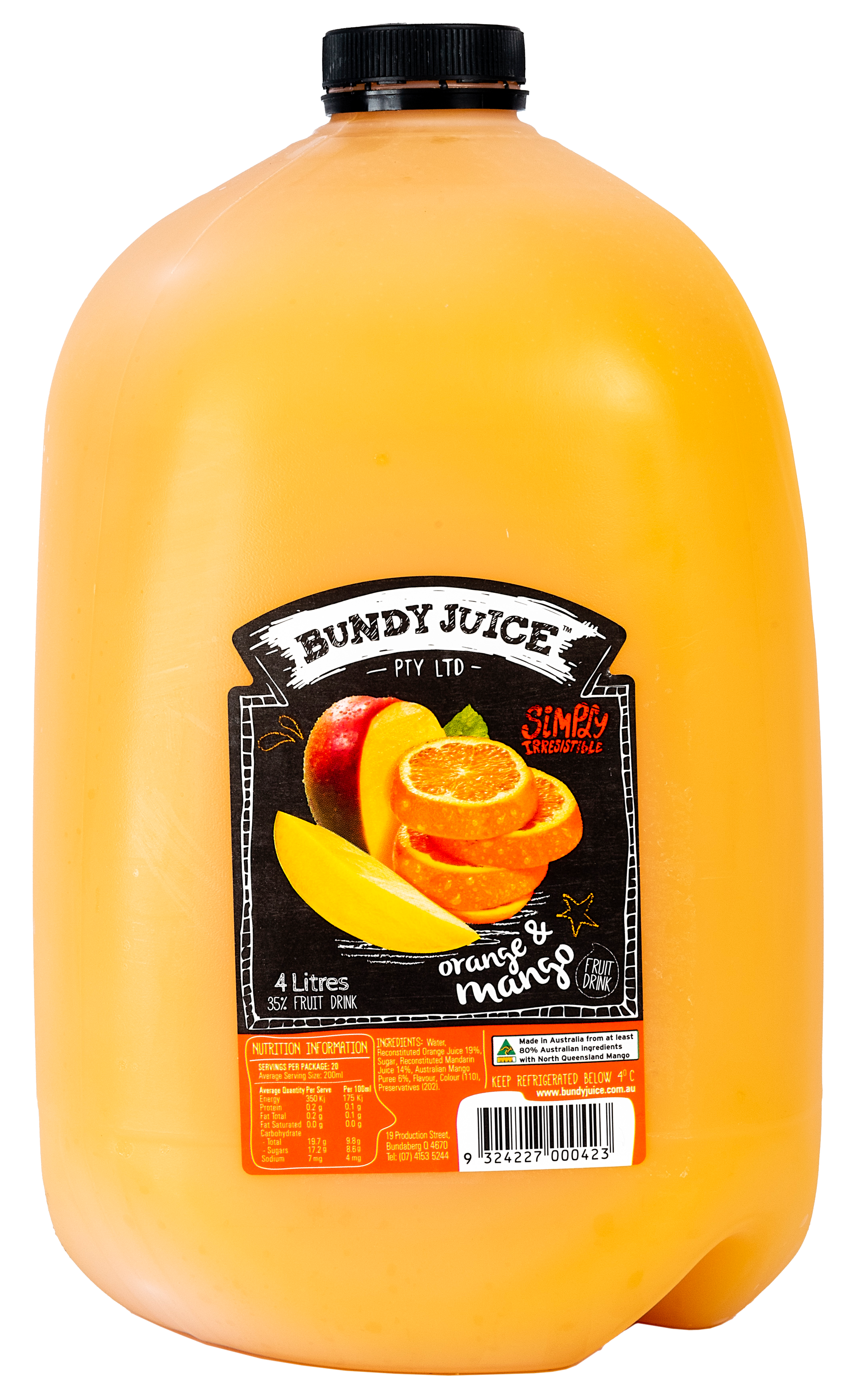 4 Litre Orange Mango Fruit Drink 35%